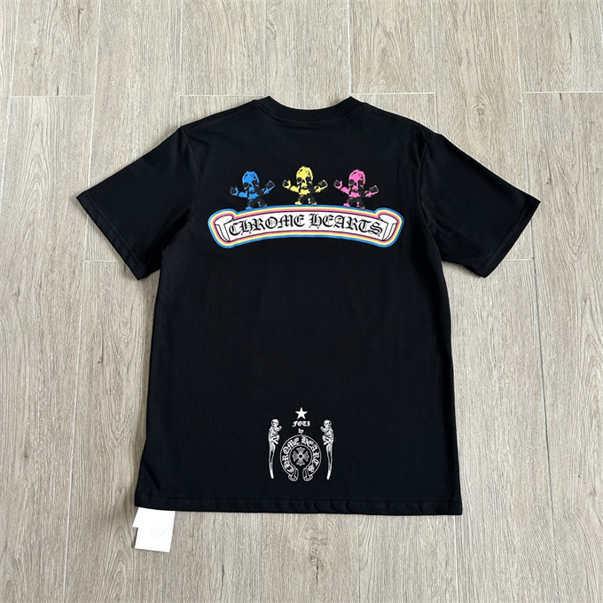 chrome hearts foti skull print short sleeve t-shirt